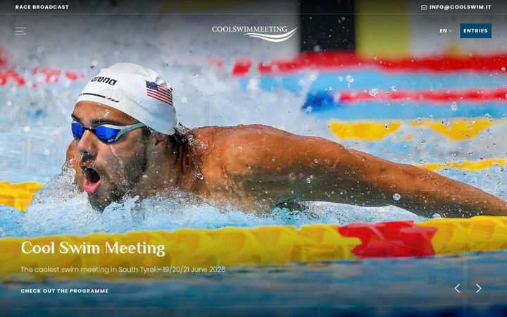 Screenshot of coolswim.it