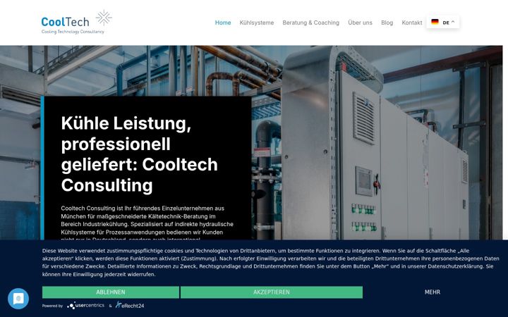 Screenshot of cooltech-consulting.de