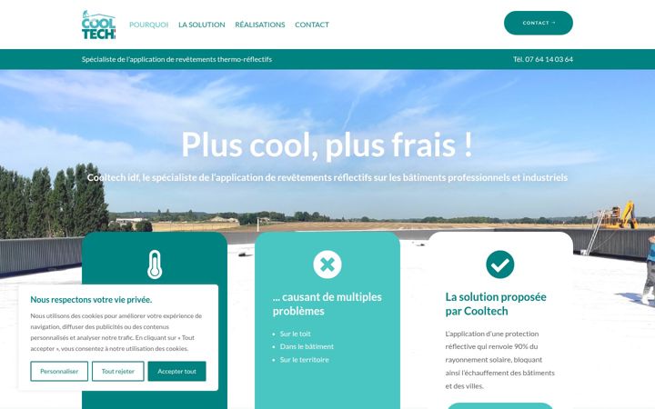 Screenshot of cooltech-idf.fr