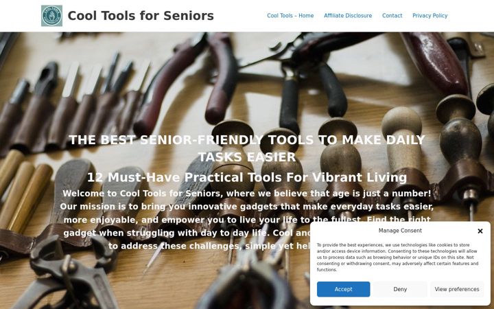 Screenshot di cooltoolsforseniors.co.uk