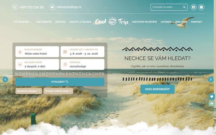 Screenshot of cooltrip.cz