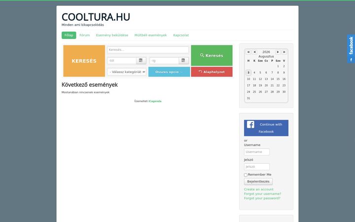 Screenshot of cooltura.hu