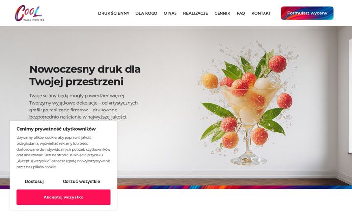 Screenshot of coolwallprinted.pl