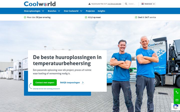 Screenshot of coolworld.nl