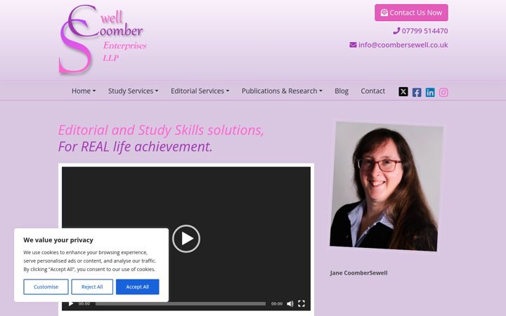 Screenshot of coombersewell.co.uk