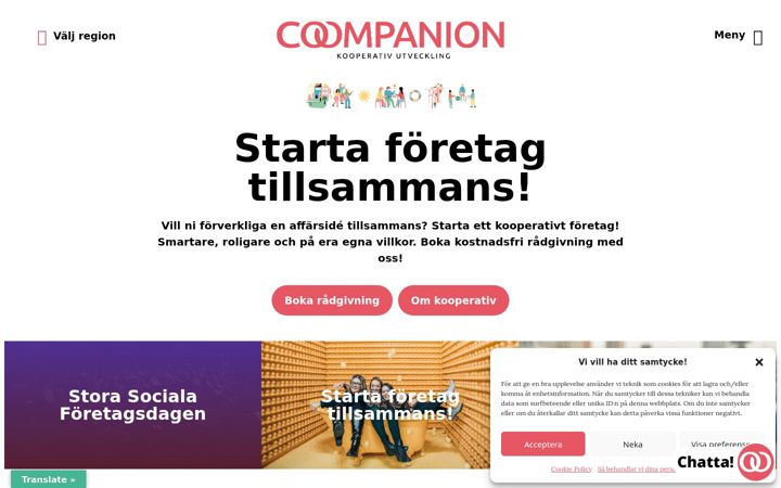 Skärmbild av coompanion.eu