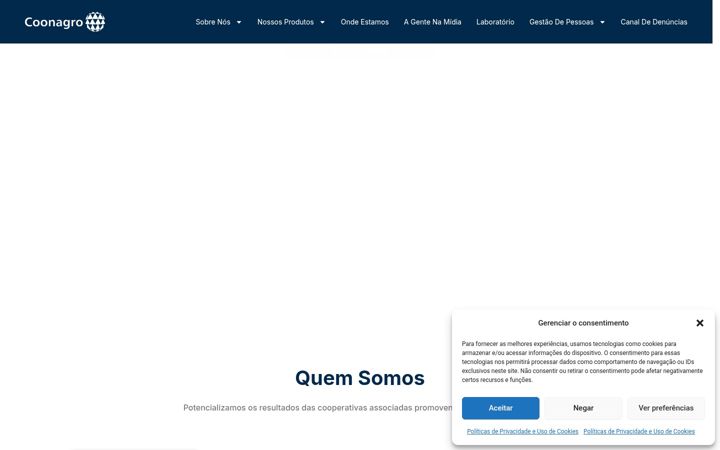 Snimka zaslona za coonagro.coop.br