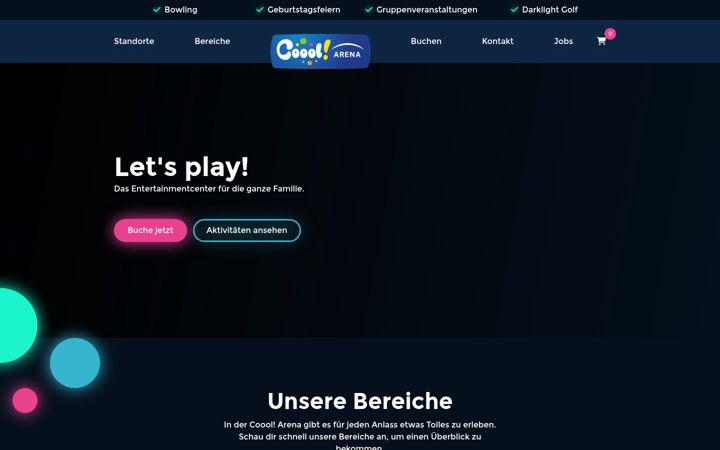 Screenshot of cooolarena.de