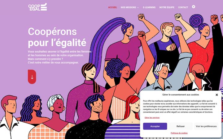 Capture d'écran de coop-egal.fr