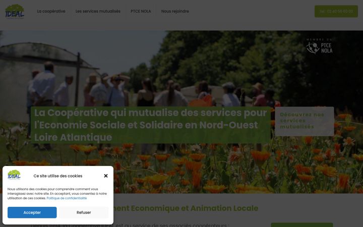 Screenshot of coop-ideal.org