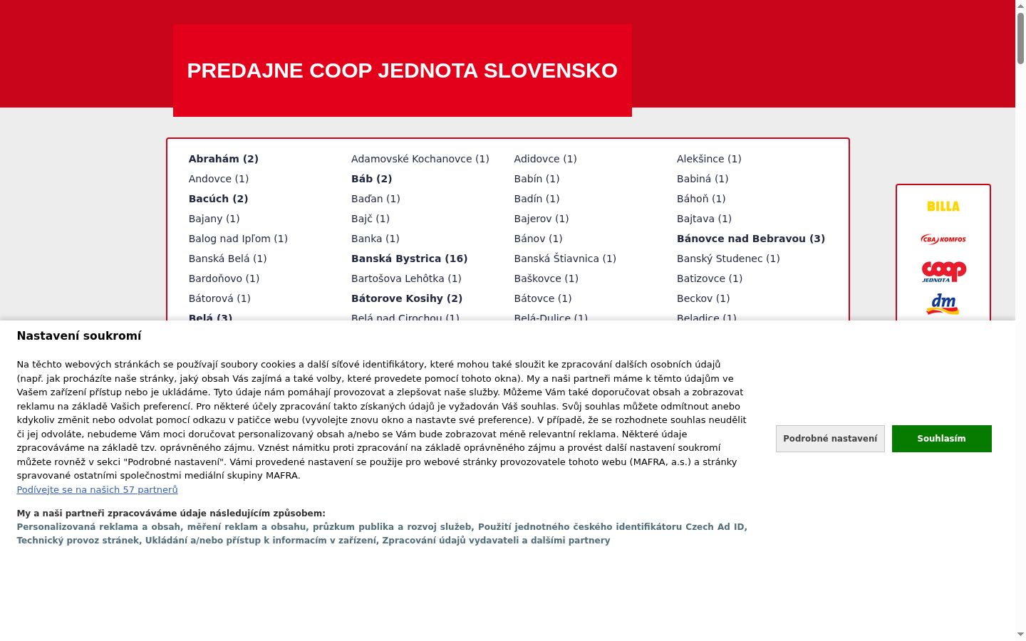 Sutikimo reklamjuostės, rodytos prieš bet kokią sąveiką, ekrano kopija