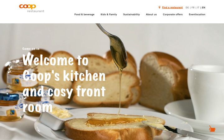 Screenshot of coop-restaurant.ch