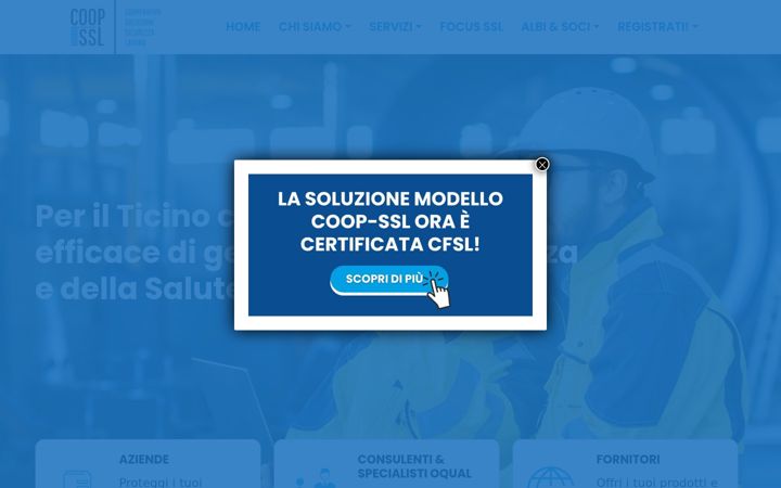 Screenshot of coop-ssl.ch