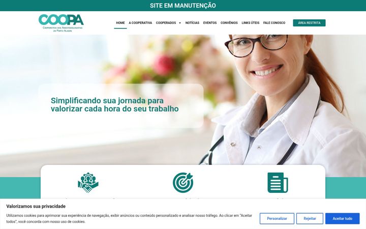 Screenshot of coopa.org.br
