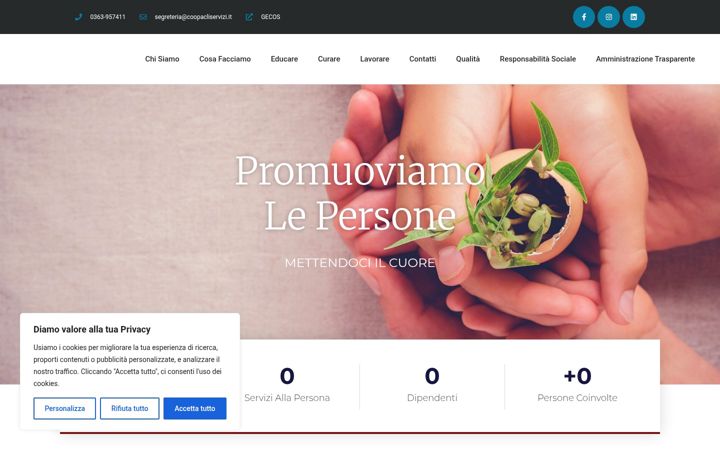 Screenshot of coopacliservizi.it