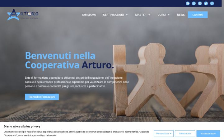 Screenshot of cooparturo.it