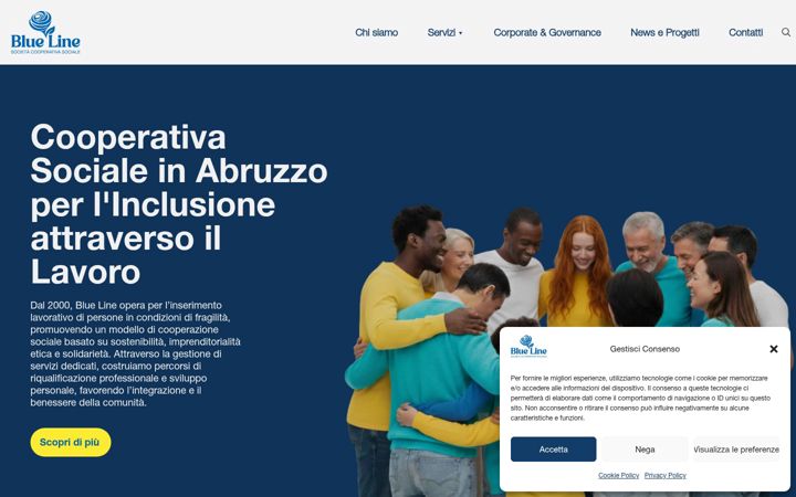 Screenshot of coopblueline.it