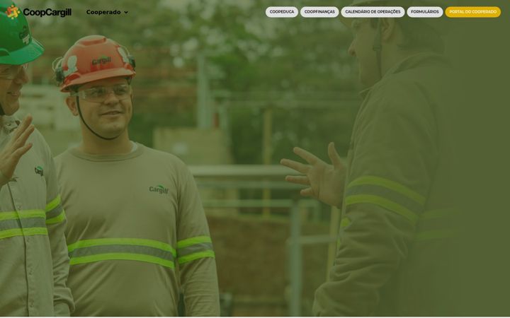 Snimka zaslona za coopcargill.com.br