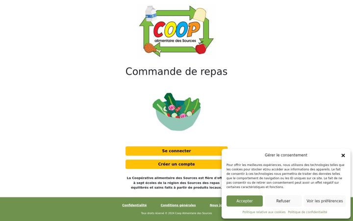 Screenshot of coopdessources.ca