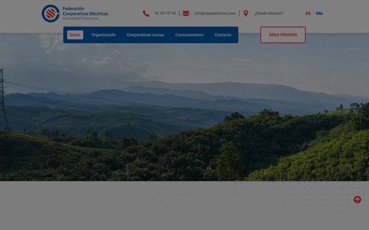 Screenshot of coopelectricas.com