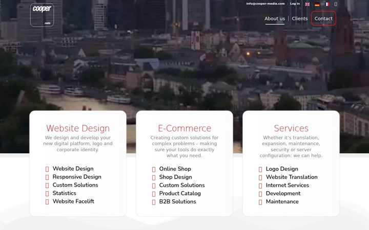 Screenshot of cooper-media.com