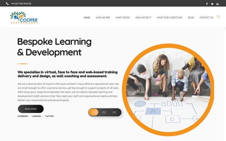 Screenshot of cooper-performance.com