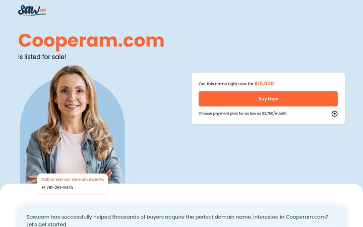 Screenshot of cooperam.com