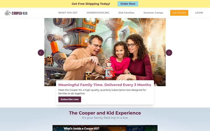 Screenshot of cooperandkid.com