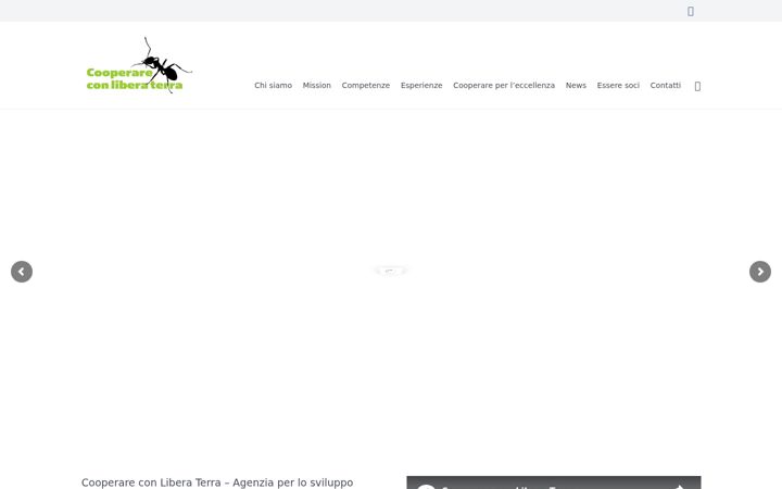 Screenshot of cooperareconliberaterra.it