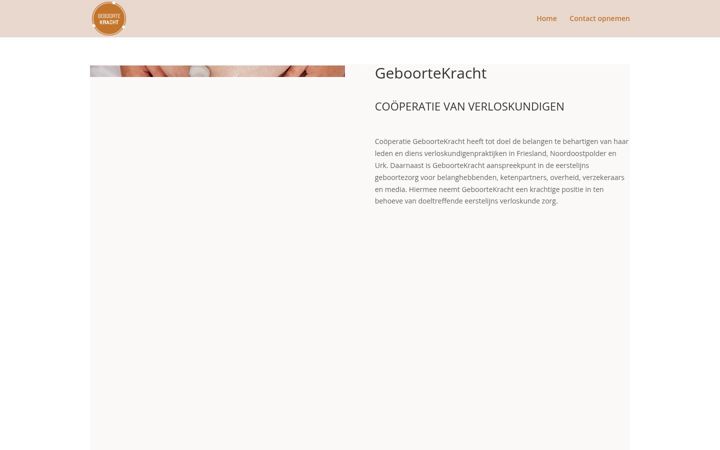Screenshot of cooperatiegeboortekracht.nl