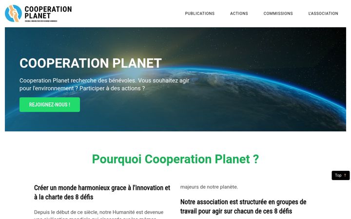Kuvakaappaus sivustosta cooperationplanet.org