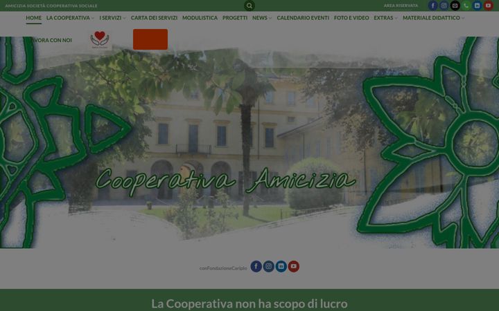 Screenshot of cooperativa-amicizia.it