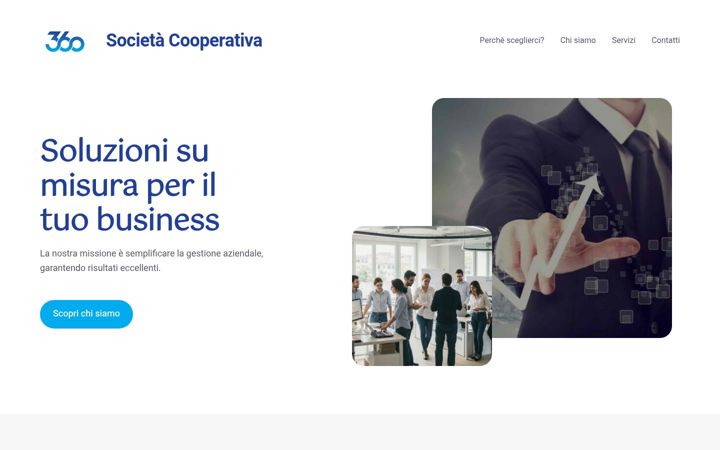 Screenshot stránky cooperativa360.it