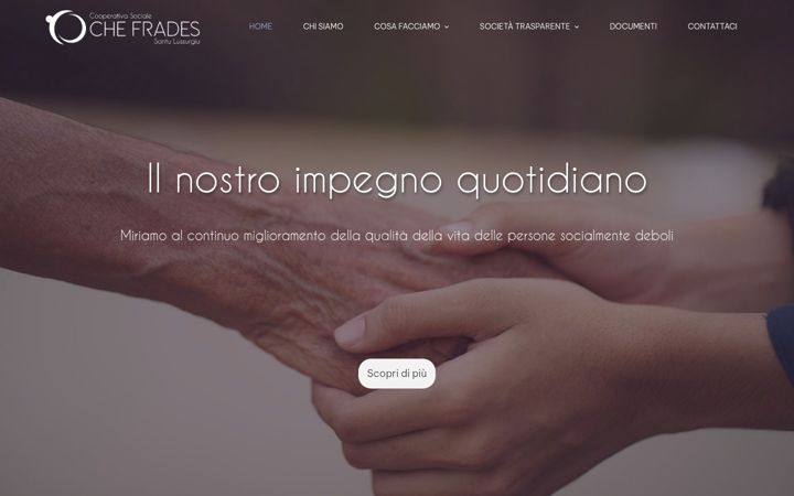 Screenshot of cooperativachefrades.it