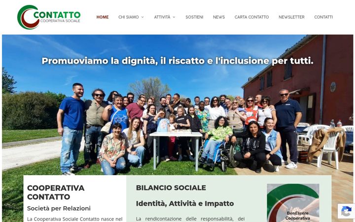 Képernyőkép: cooperativacontatto.it