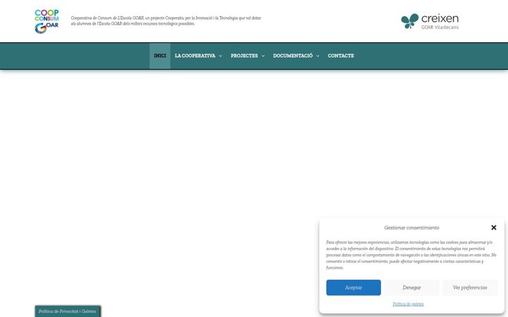 Screenshot of cooperativaescolagoar.org