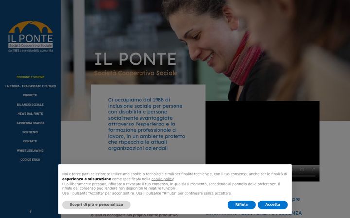 Screenshot of cooperativailponte.org