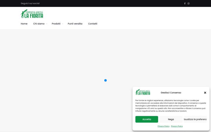 Screenshot stránky cooperativalafiorita.it
