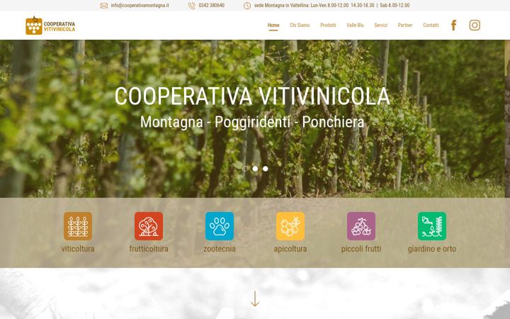Screenshot stránky cooperativamontagna.it