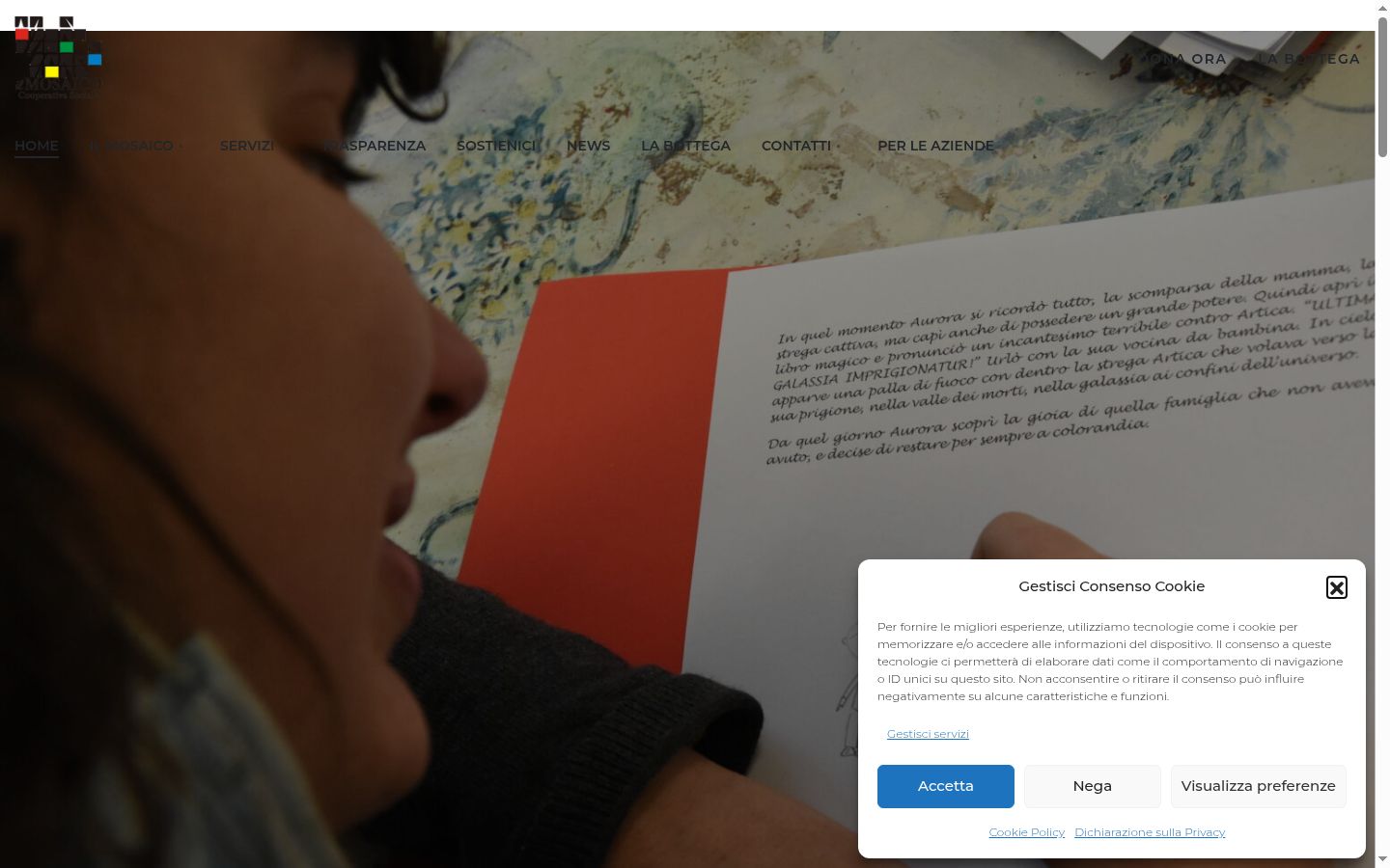 Snímka obrazovky banera súhlasu zobrazeného pred akoukoľvek interakciou