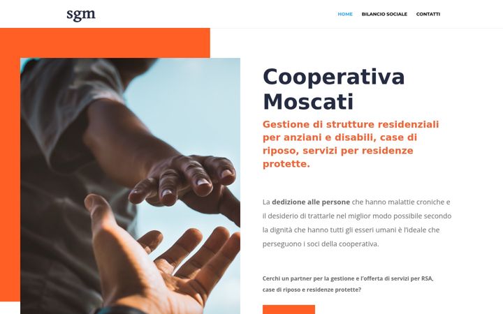 Screenshot of cooperativamoscati.com