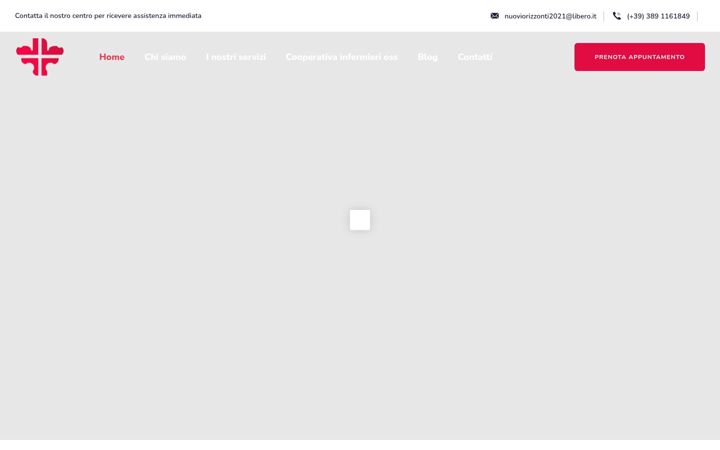 Screenshot stránky cooperativanuoviorizzonti.it