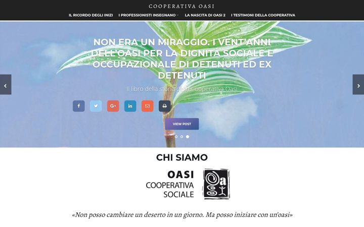 Screenshot stránky cooperativaoasi.it