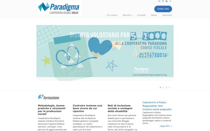 Kuvakaappaus sivustosta cooperativaparadigma.org