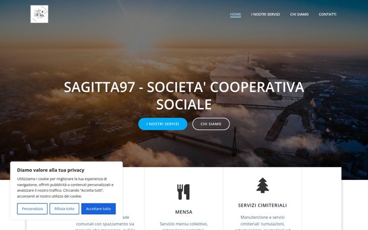 Screenshot stránky cooperativasagitta.it