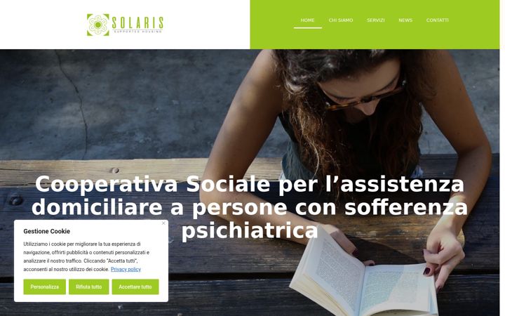 Screenshot of cooperativasocialesolaris.it