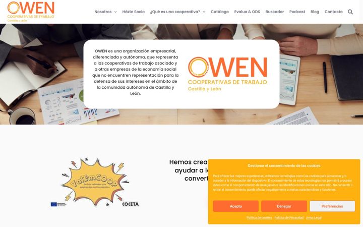 Screenshot of cooperativasowen.coop