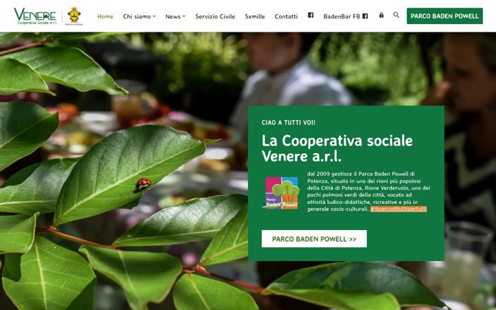 Screenshot of cooperativavenerepotenza.org