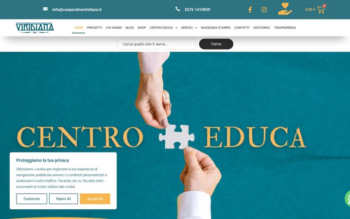 Screenshot of cooperativaviridiana.it