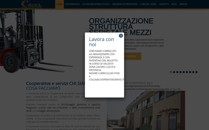 Screenshot of cooperativeservizi.it